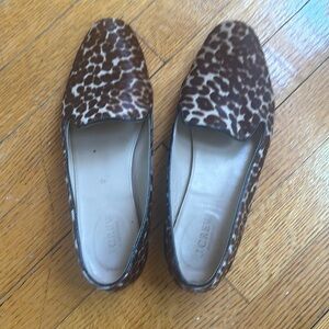 JCrew leopard loafers